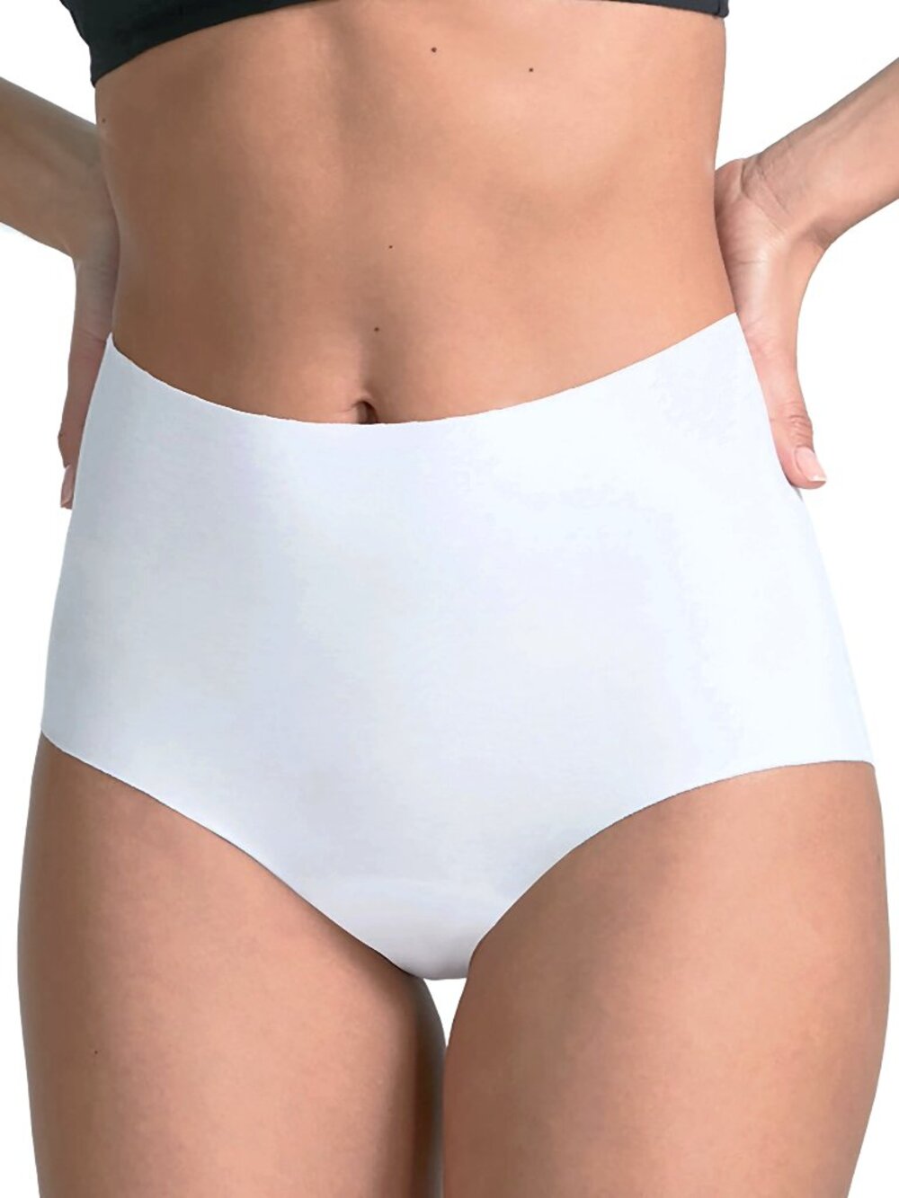 New Commando High Rise Panty, S/M, White